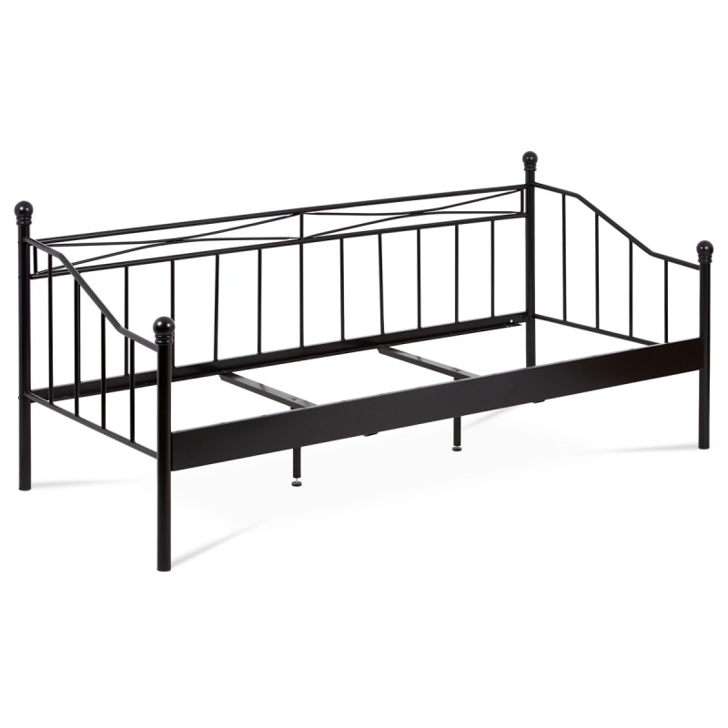 Autronic - posteľ jednolôžková 90x200, kov čierny matný - BED-1905 BK