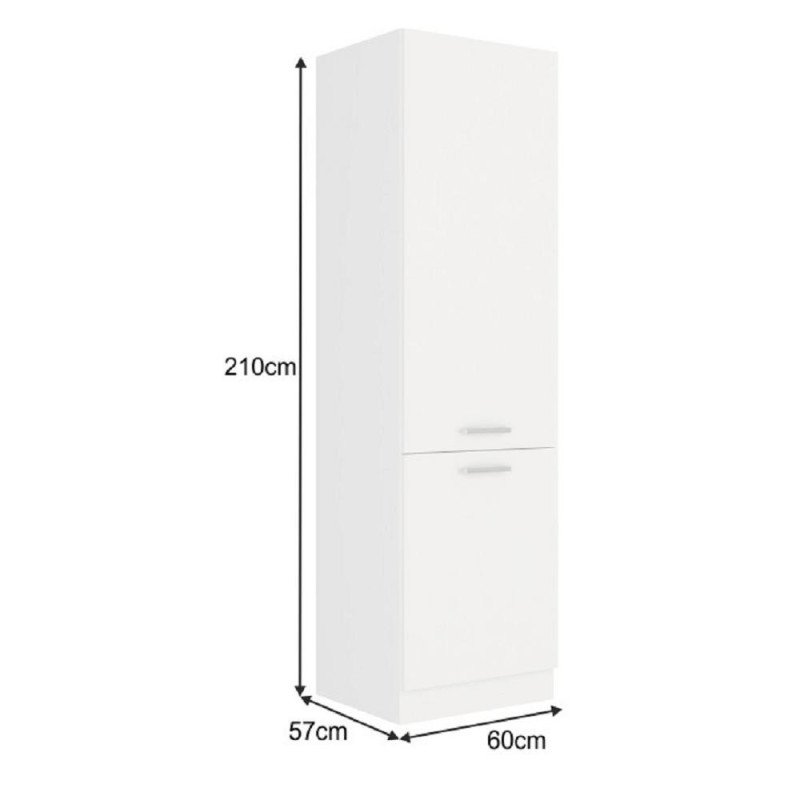 Vysoká skrinka, biela, SPLIT 60 DK-210 2F