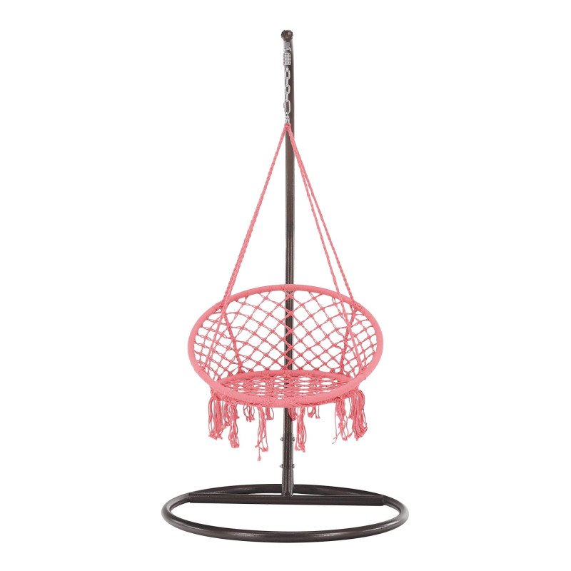 Závesné kreslo, ružová, AMADO 2 NEW