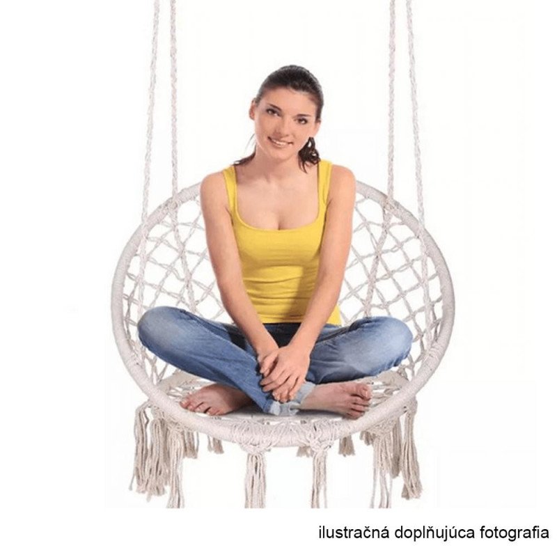 Závesné kreslo, béžovohnedá, AMADO 2 NEW