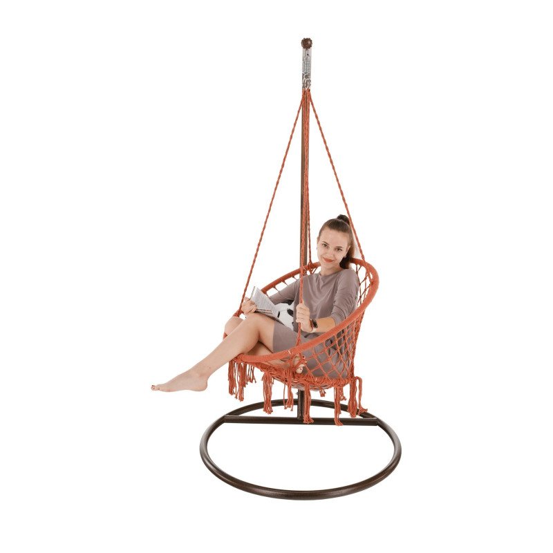 Závesné kreslo, béžovohnedá, AMADO 2 NEW