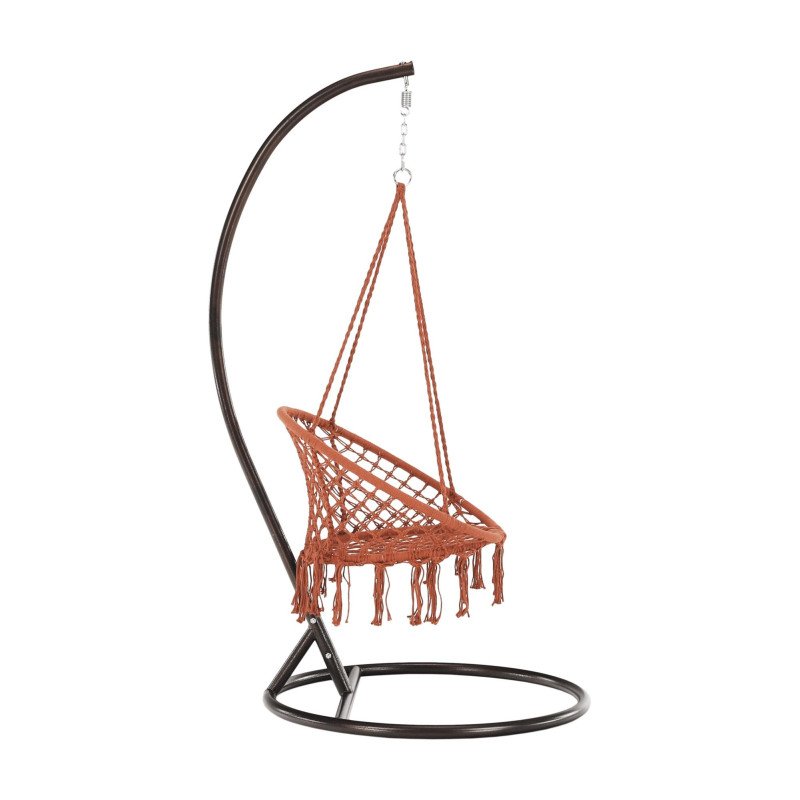 Závesné kreslo, béžovohnedá, AMADO 2 NEW