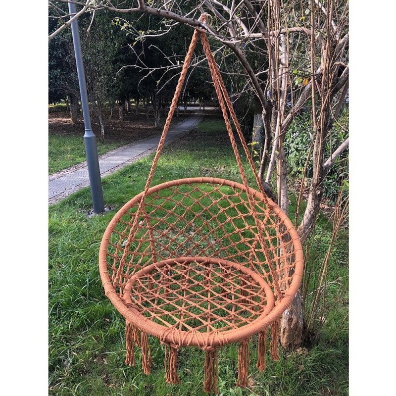 Závesné kreslo, béžovohnedá, AMADO 2 NEW