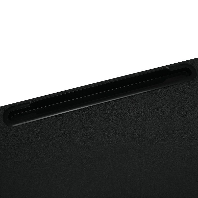 PC stôl s kolieskami, čierna, WESTA