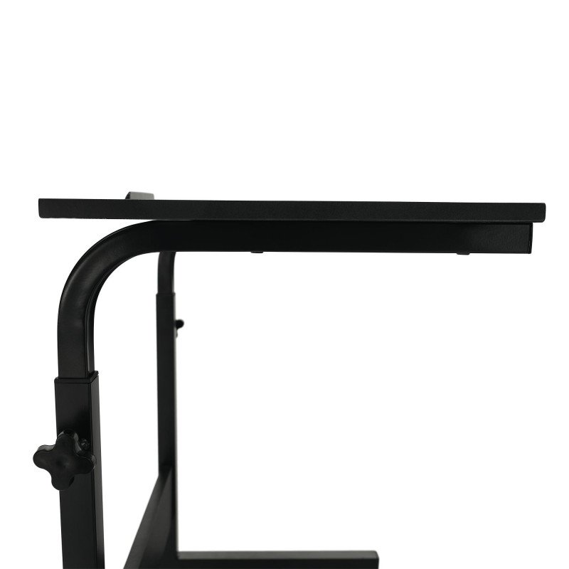 PC stôl s kolieskami, čierna, WESTA