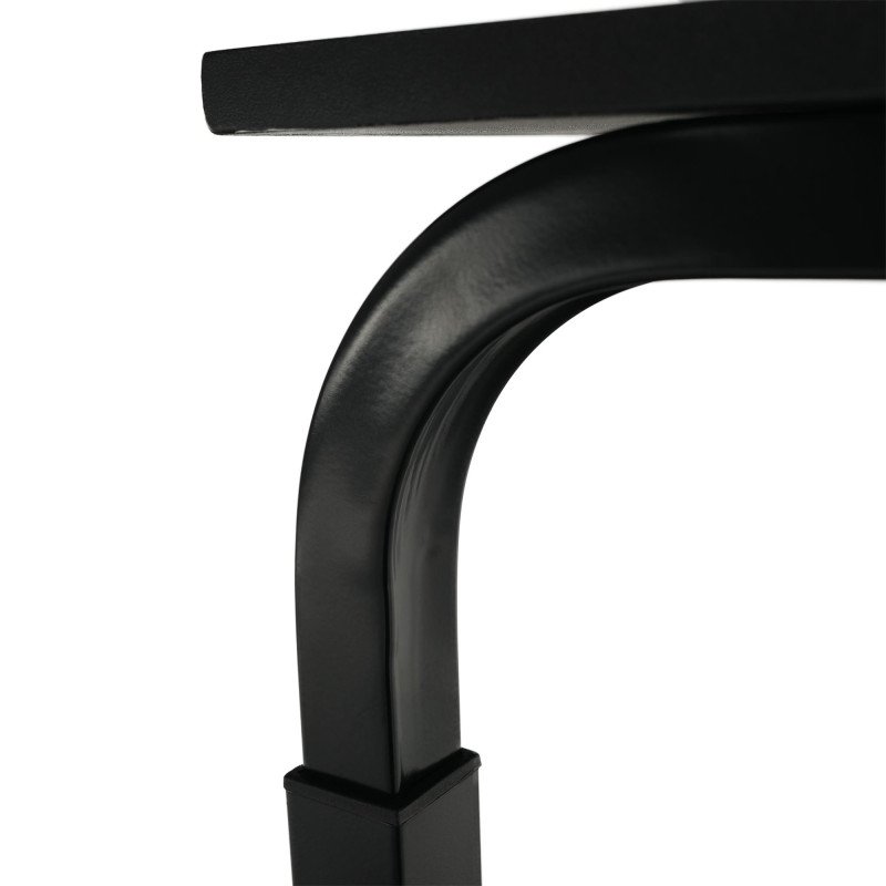 PC stôl s kolieskami, čierna, WESTA