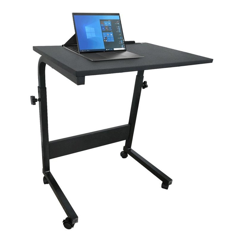 PC stôl s kolieskami, čierna, WESTA