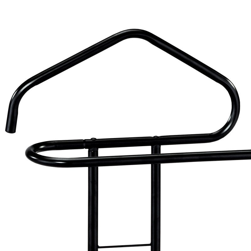 Autronic - Nemý sluha, výška 108 cm, kovová konštrukcia, čierny matný lak, nosnosť 4 kg - 81119 BK