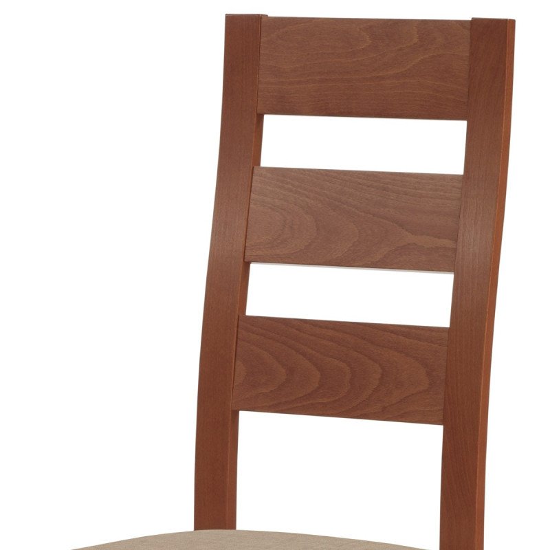 Autronic - jedálenská stolička, čerešňa/látka béžová - BC-2603 TR3