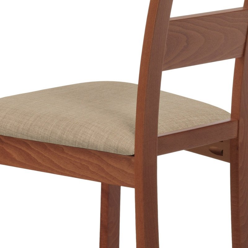 Autronic - jedálenská stolička, čerešňa/látka béžová - BC-2603 TR3