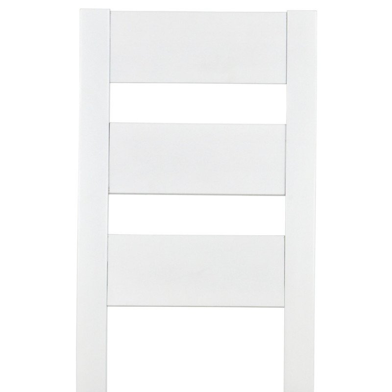Autronic - jedálenská stolička, masív biely, poťah hnedý - BC-2603 WT