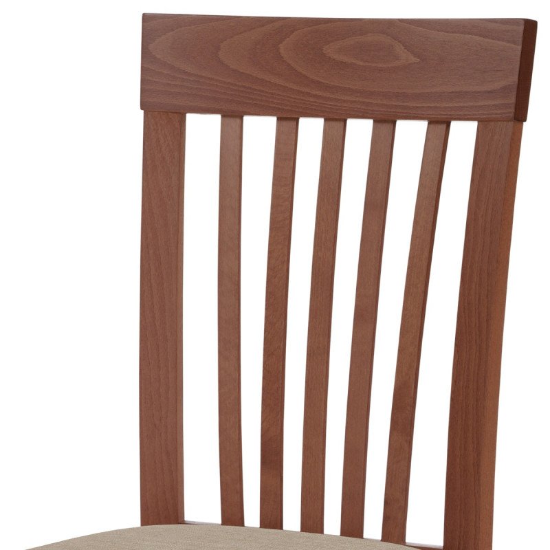 Autronic - jedálenská stolička, čerešňa/látka béžová - BC-3950 TR3