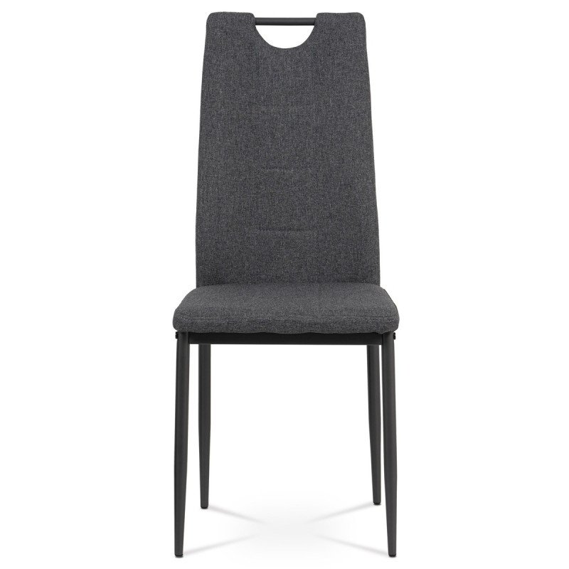 Autronic - jedálenská stolička	, sivá látka, antracit kov mat - DCL-391 GREY2