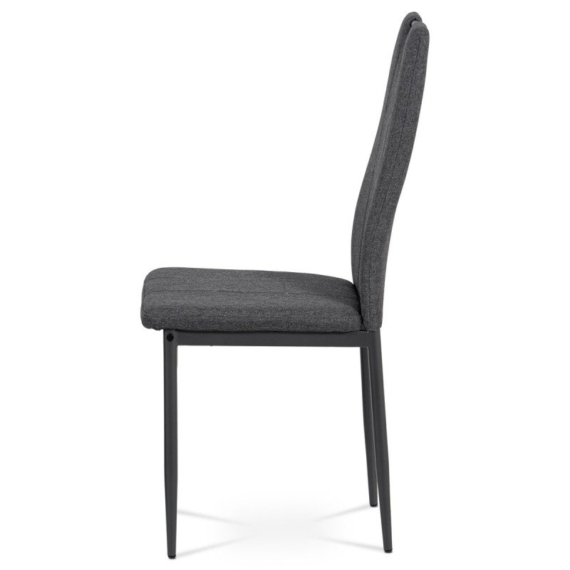 Autronic - jedálenská stolička	, sivá látka, antracit kov mat - DCL-391 GREY2
