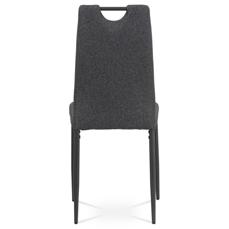 Autronic - jedálenská stolička	, sivá látka, antracit kov mat - DCL-391 GREY2