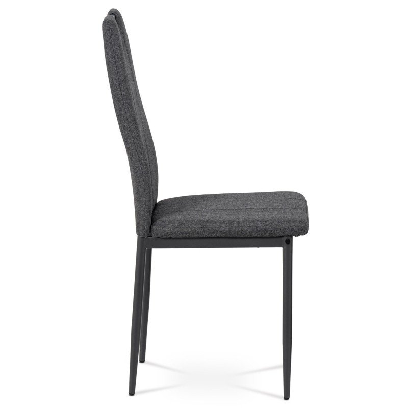 Autronic - jedálenská stolička	, sivá látka, antracit kov mat - DCL-391 GREY2
