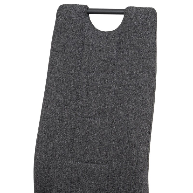 Autronic - jedálenská stolička	, sivá látka, antracit kov mat - DCL-391 GREY2