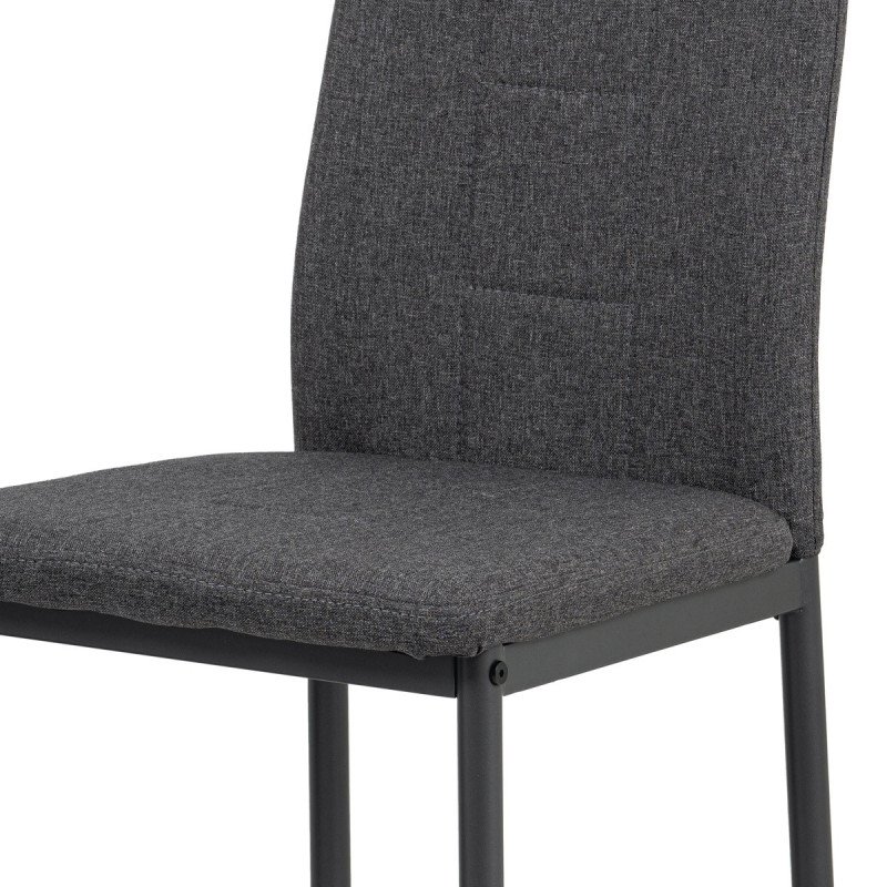 Autronic - jedálenská stolička	, sivá látka, antracit kov mat - DCL-391 GREY2