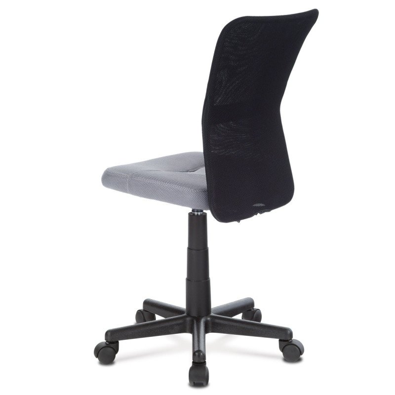 Autronic - kancelárska stolička, sivá mesh, plastový kríž, sieťovina čierna - KA-2325 GREY