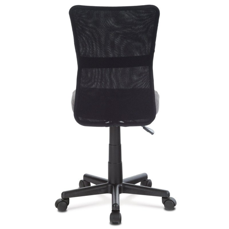 Autronic - kancelárska stolička, sivá mesh, plastový kríž, sieťovina čierna - KA-2325 GREY
