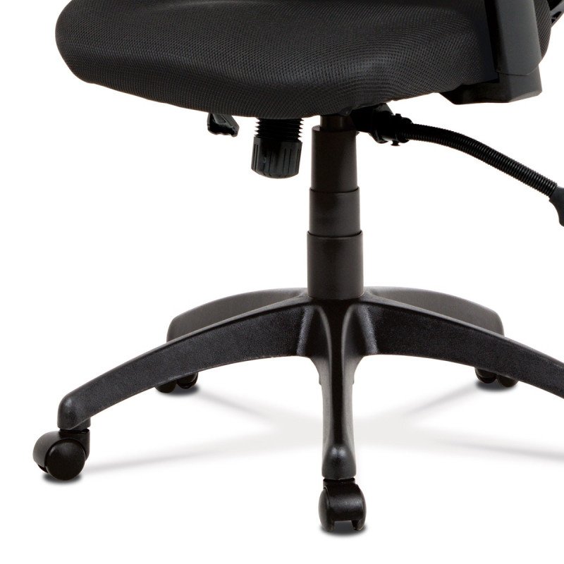 Autronic - kancelárska stolička, synchrónny mech., čierna MESH, plast. Kríž - KA-A186 BK
