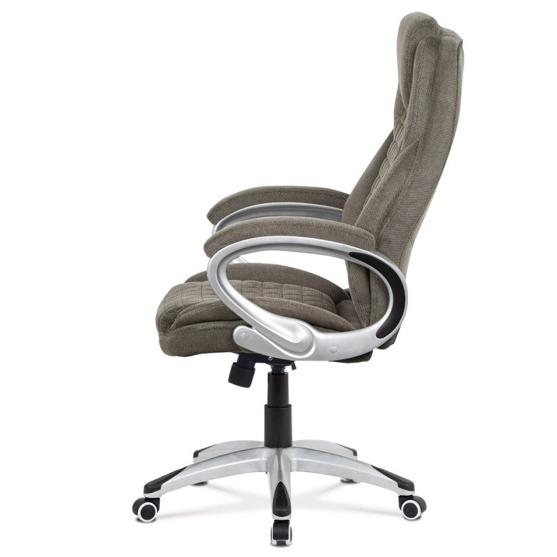 Autronic - kancelárske kreslo, látka sivohnedá s prešitím - KA-G196 GREY2