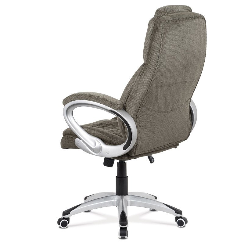Autronic - kancelárske kreslo, látka sivohnedá s prešitím - KA-G196 GREY2
