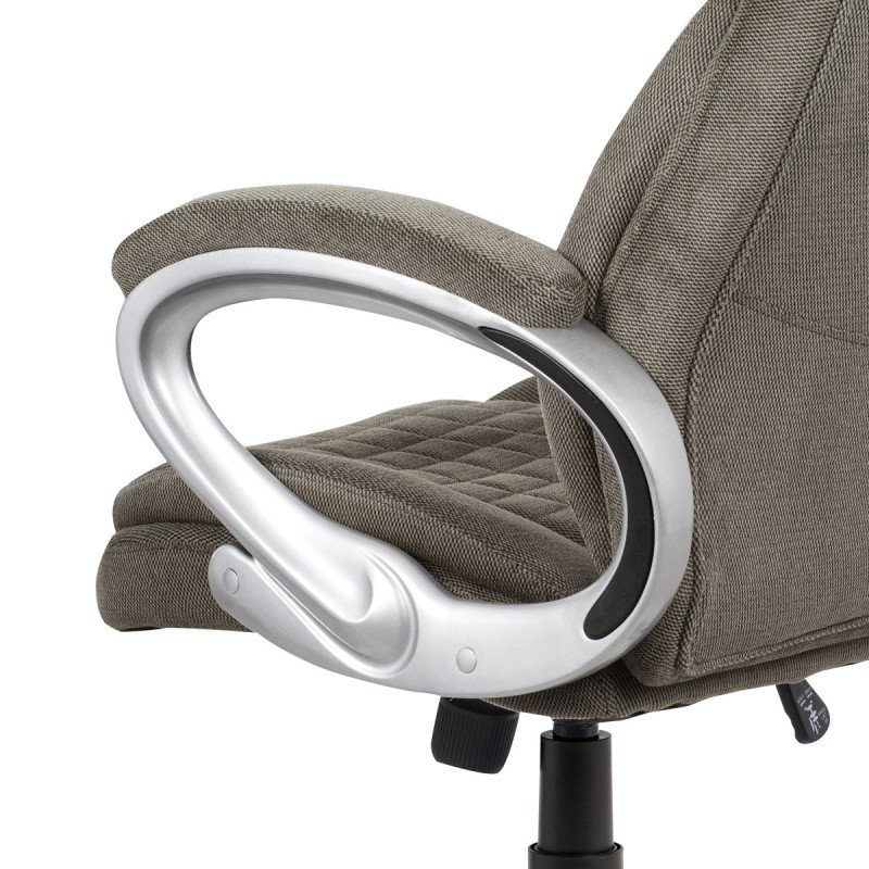 Autronic - kancelárske kreslo, látka sivohnedá s prešitím - KA-G196 GREY2