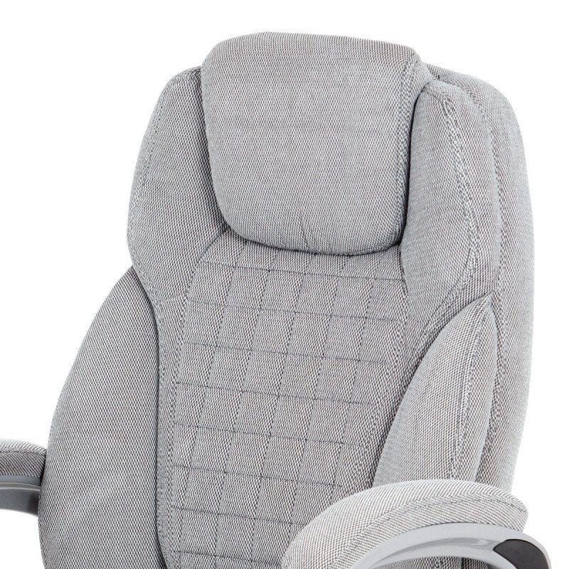 Autronic - kancelárske kreslo, látka sivá s prešitím - KA-G196 SIL2
