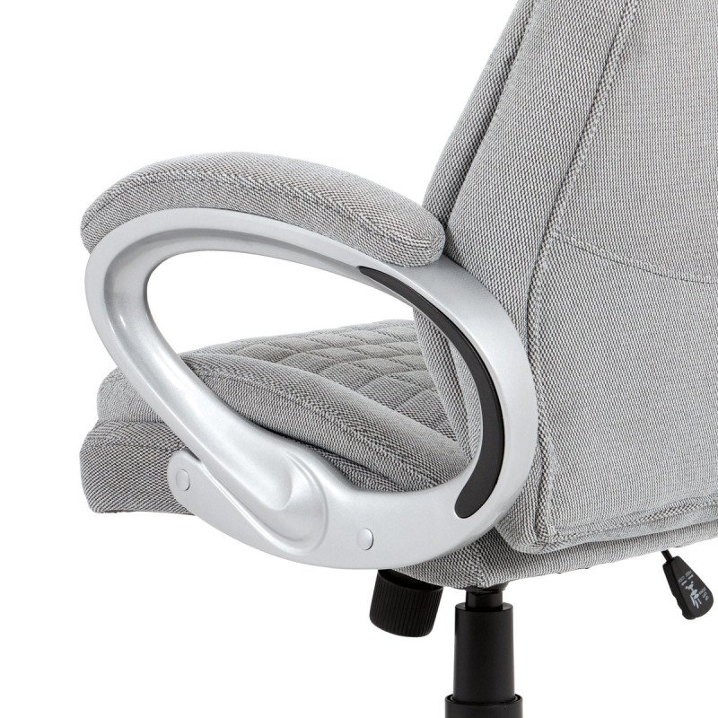 Autronic - kancelárske kreslo, látka sivá s prešitím - KA-G196 SIL2