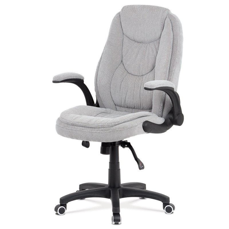 Autronic - kancelárske kreslo, látka sivá s prešítím - KA-G303 SIL2