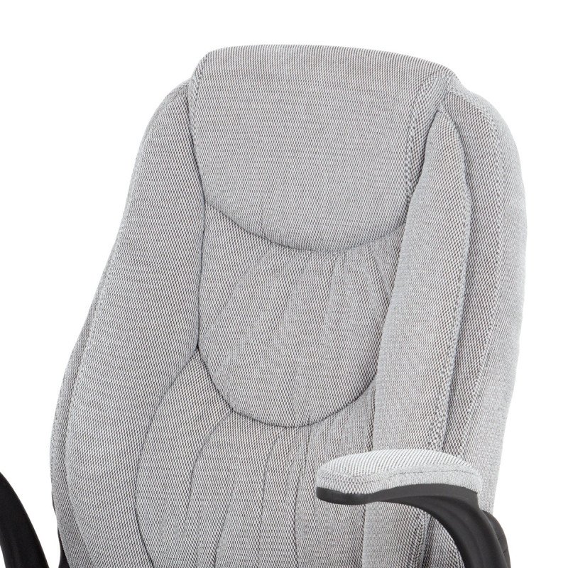 Autronic - kancelárske kreslo, látka sivá s prešítím - KA-G303 SIL2