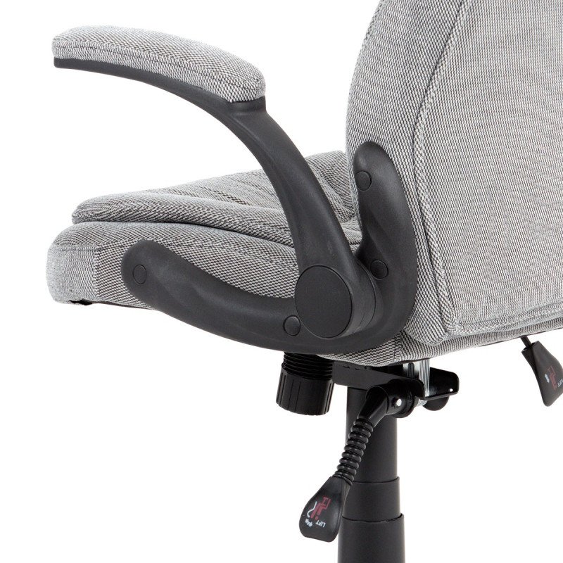 Autronic - kancelárske kreslo, látka sivá s prešítím - KA-G303 SIL2