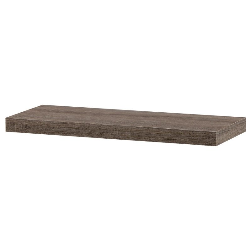 Autronic - Polička nástenná 60 cm, MDF, 3D dekor dub sonoma dark, baleno v ochranej fólii - P-001 SON2