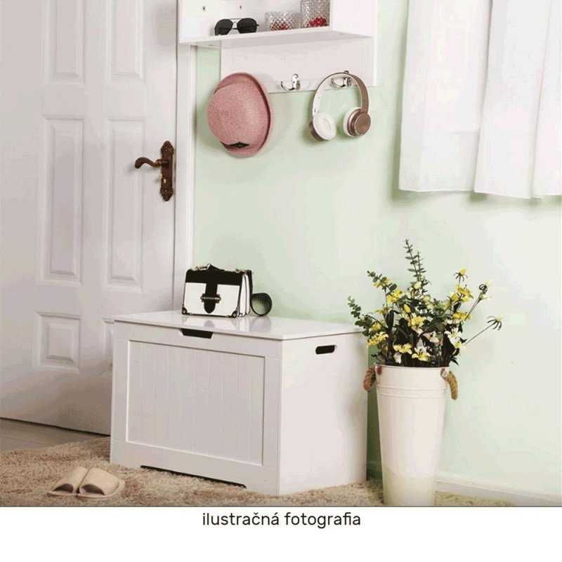 Úložný box, biela, KORDELIA