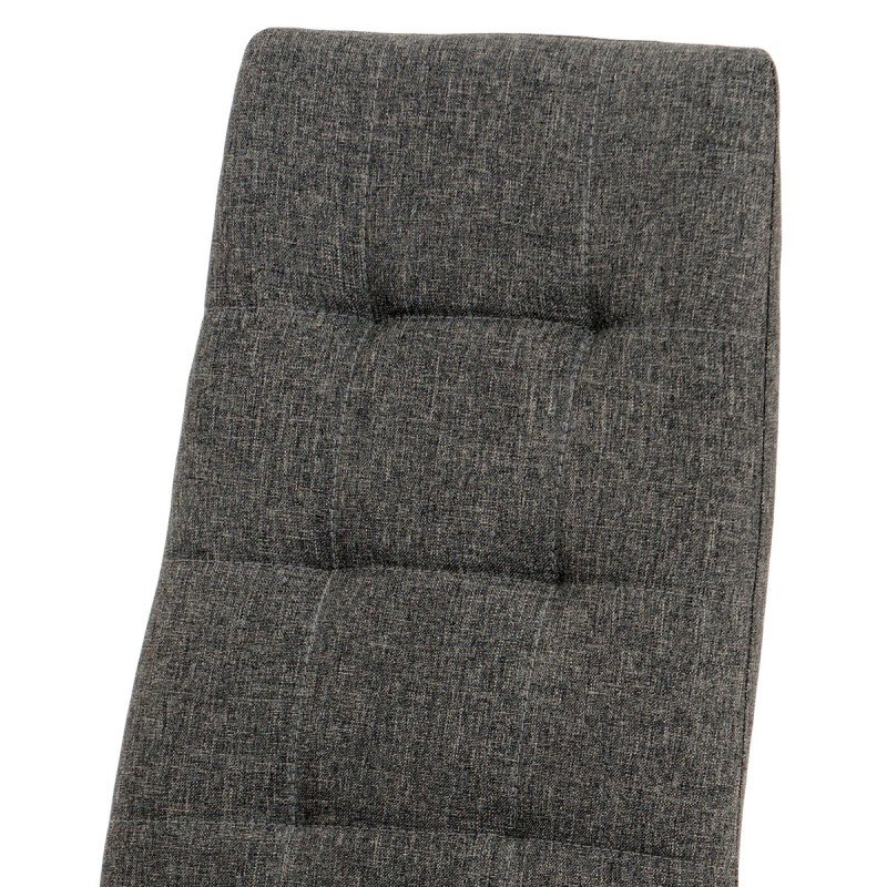 Autronic - Jedálenská stolička, poťah sivá látka, kov antracitový matný lak - DCL-397 GREY2