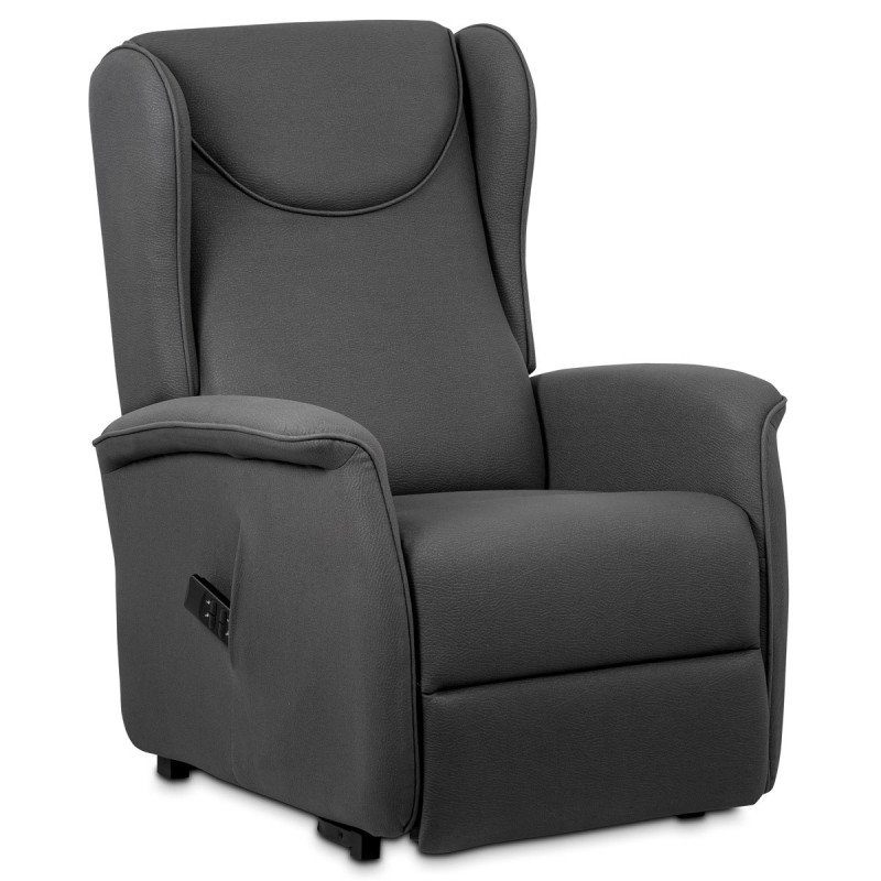 Autronic - TV kreslo ušiak + elektricky polohovnie, 2 motory, sivá látka - TV-1192 GREY2 Autronic - TV kreslo ušiak + elektricky polohovnie, 2 motory, sivá látka - TV-1192 GREY2