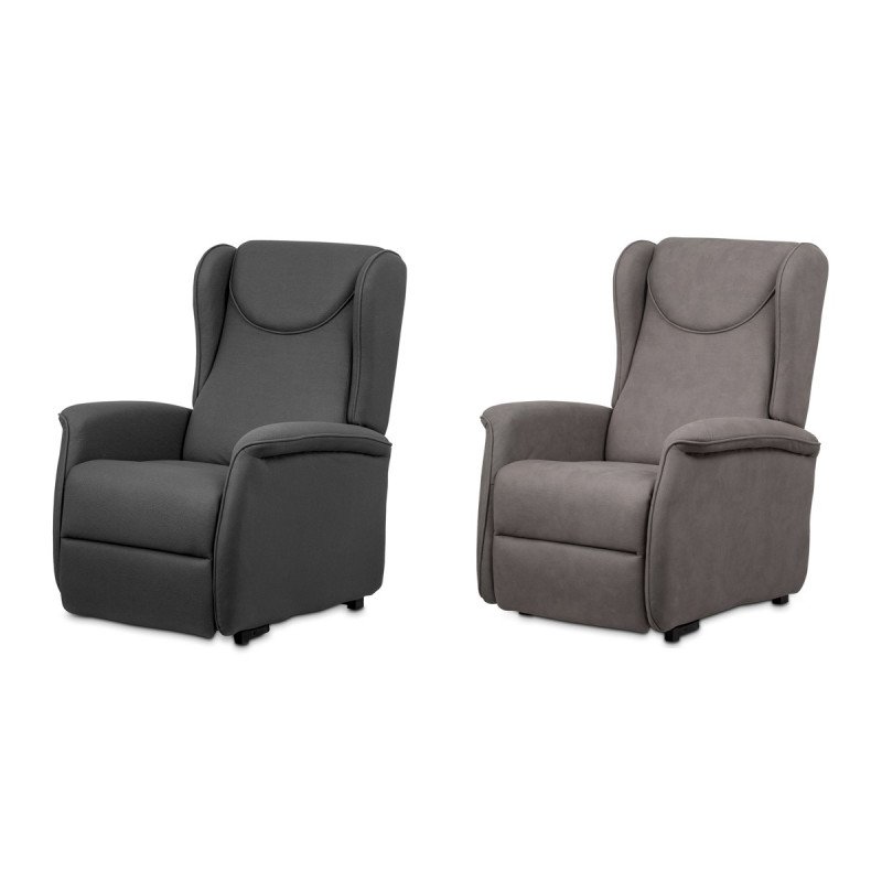 Autronic - TV kreslo ušiak + elektricky polohovnie, 2 motory, sivá látka - TV-1192 GREY2 Autronic - TV kreslo ušiak + elektricky polohovnie, 2 motory, sivá látka - TV-1192 GREY2