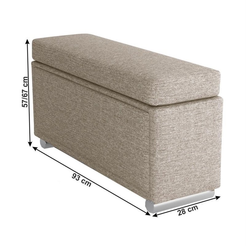 Opierka na ruky, sivobéžová Taupe, ľavá, BOBY