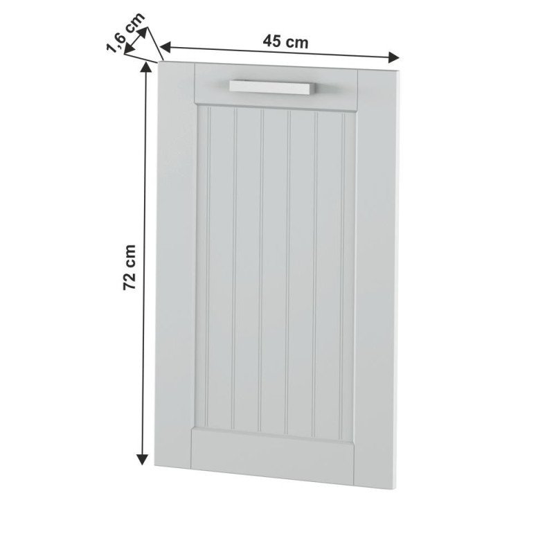 Kondela Dvierka na umývačku 45, svetlosivá, JULIA TYP 55