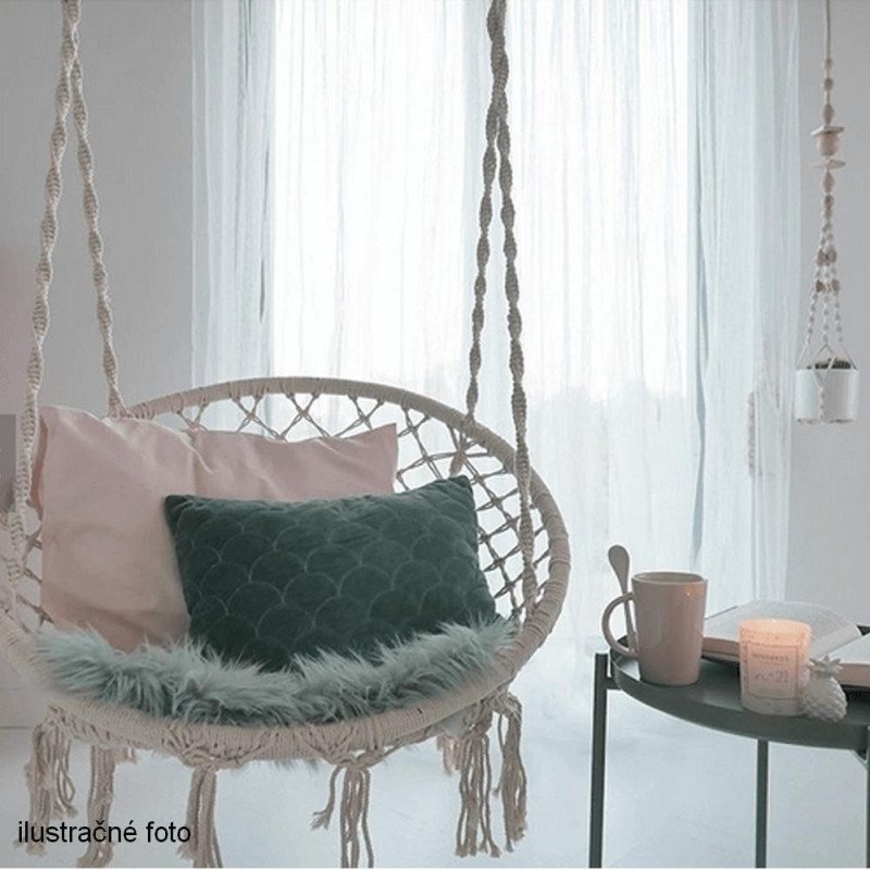 Kondela Závesné kreslo, biela, AMADO 2 NEW