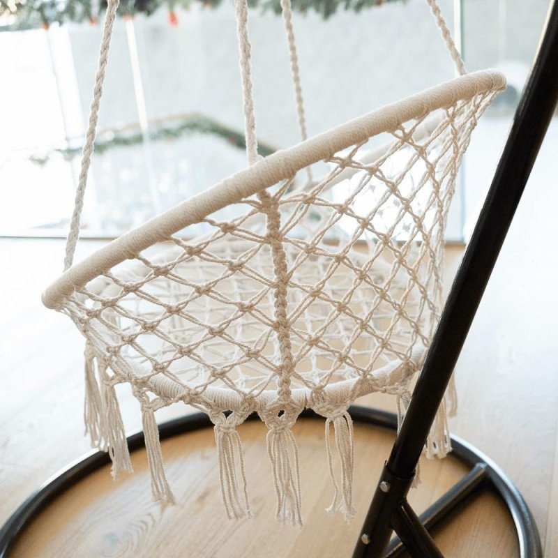 Kondela Závesné kreslo, biela, AMADO 2 NEW