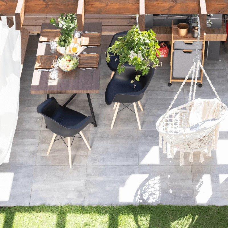 Kondela Závesné kreslo, biela, AMADO 2 NEW