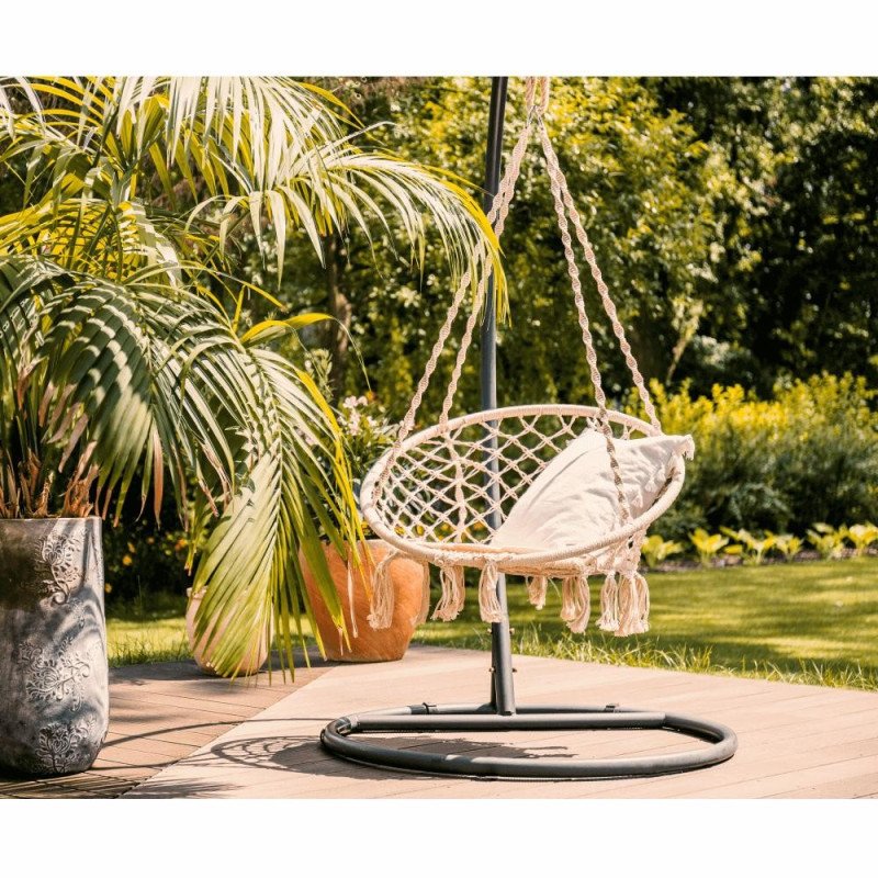 Kondela Závesné kreslo, biela, AMADO 2 NEW