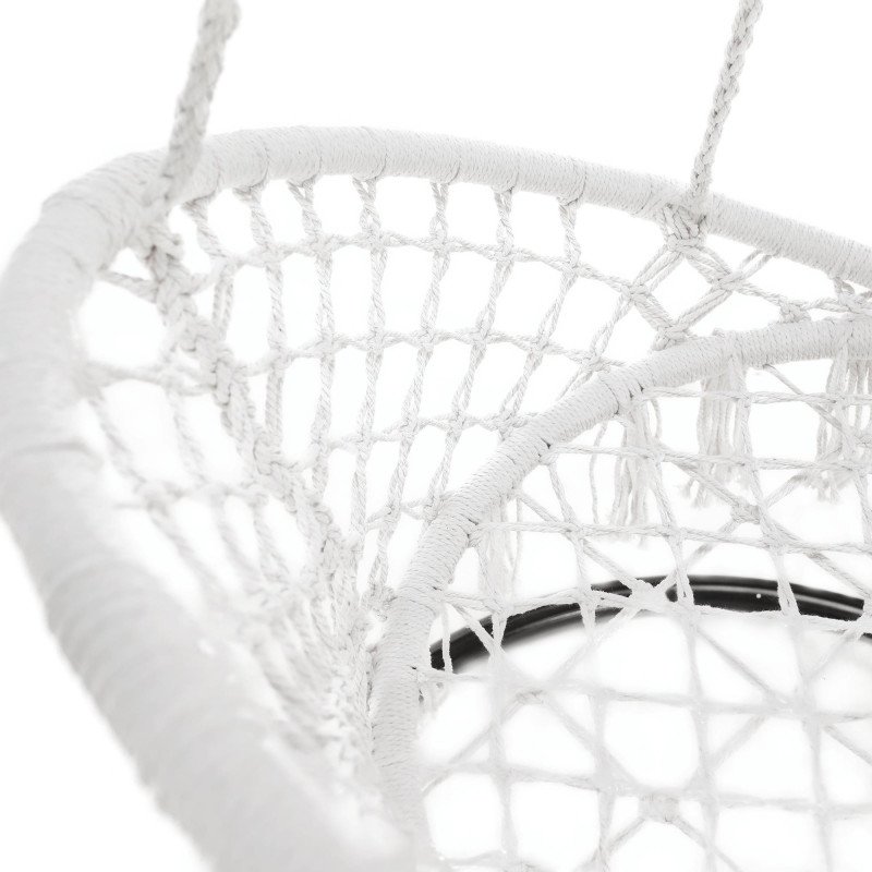 Kondela Závesné kreslo, biela, AMADO 2 NEW