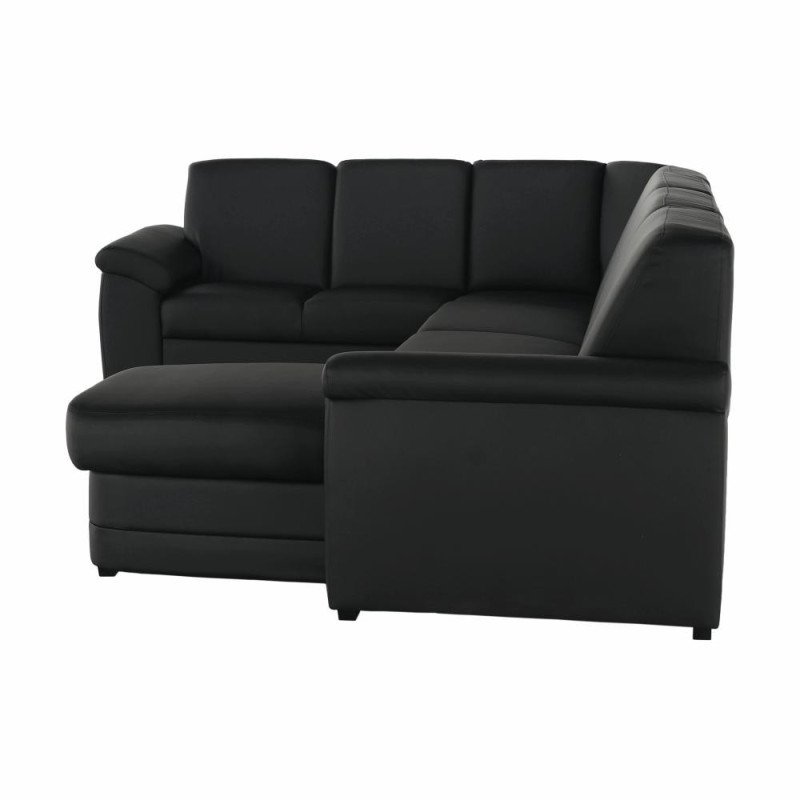 Kondela Sedacia súprava v tvare U, ekokoža čierna, pravá, BITER U