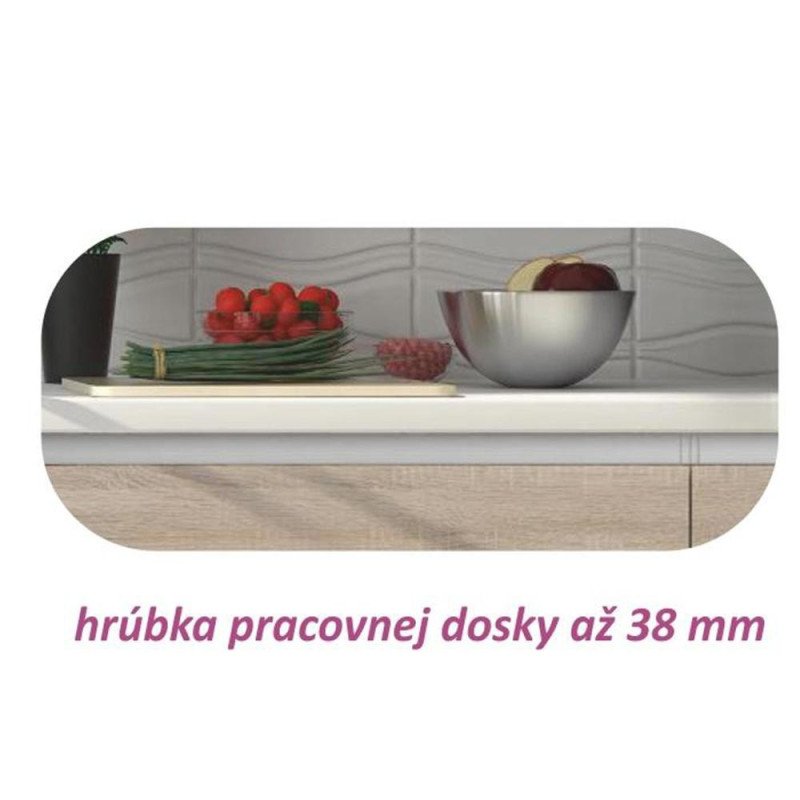 Kondela Dolná skrinka D 60S3, dub sonoma/biela, LINE