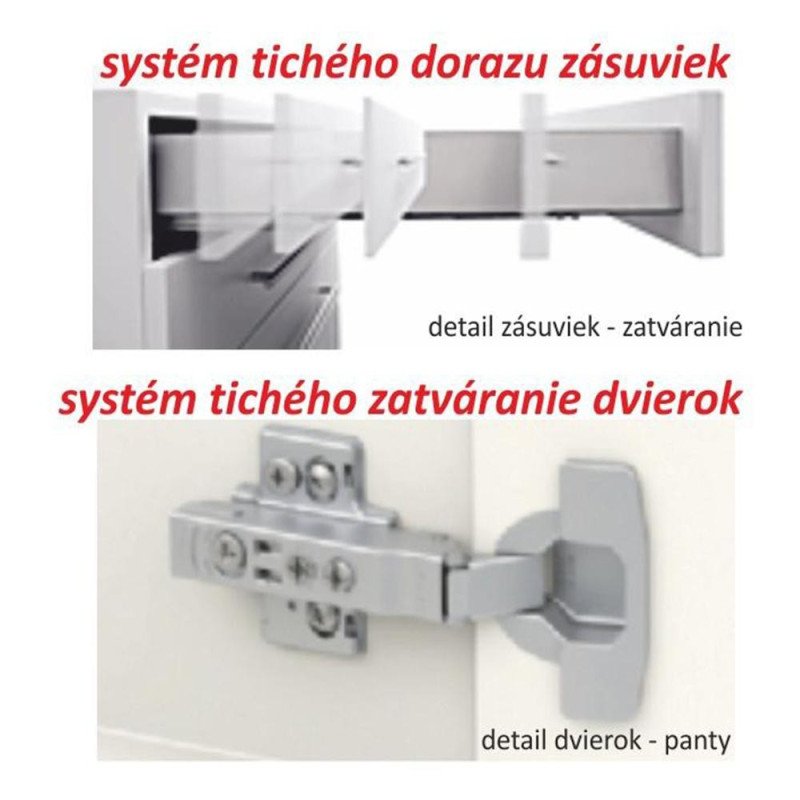 Kondela Dolná skrinka D 60S3, dub sonoma/biela, LINE