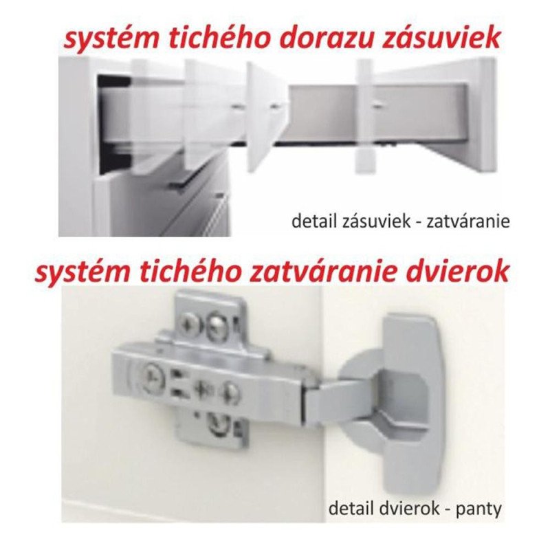 Kondela Dolná skrinka D 80, dub sonoma/biela , LINE