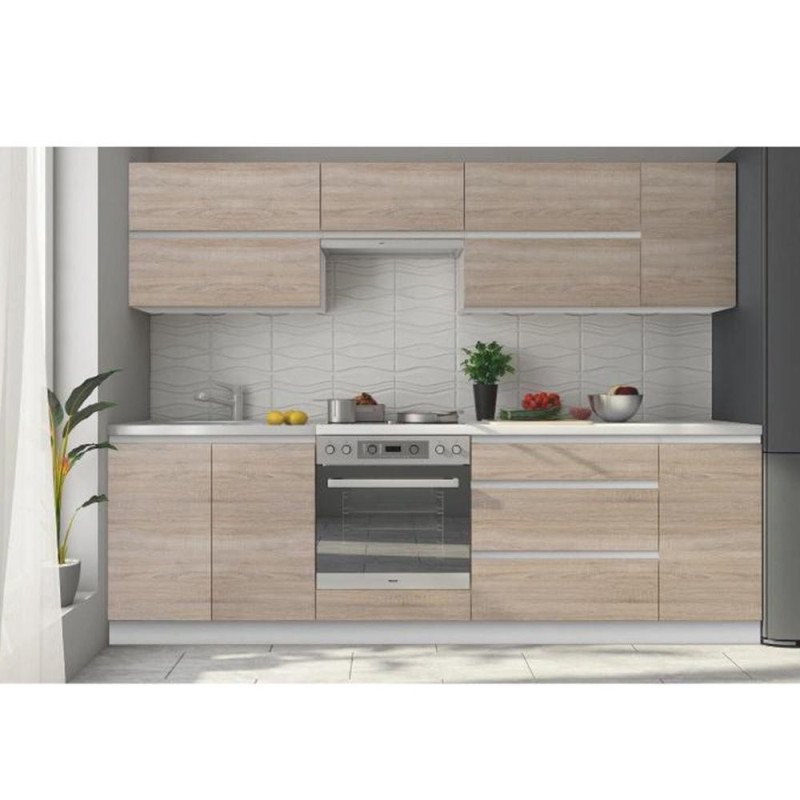 Kondela Horná skrinka G 80, dub sonoma/biela, LINE